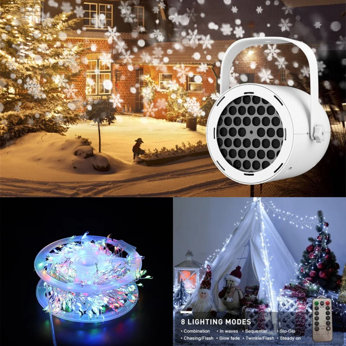 🎄🎁Christmas Hot Sale 50% OFF🎅16-Pattern USB Christmas Projector Light - Image 16