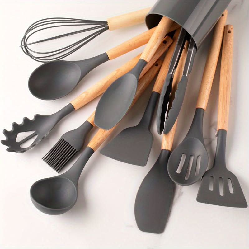 12-teiliges Küchen-Utensilien-Set - Kratzfest & Hitzebeständig - Image 5