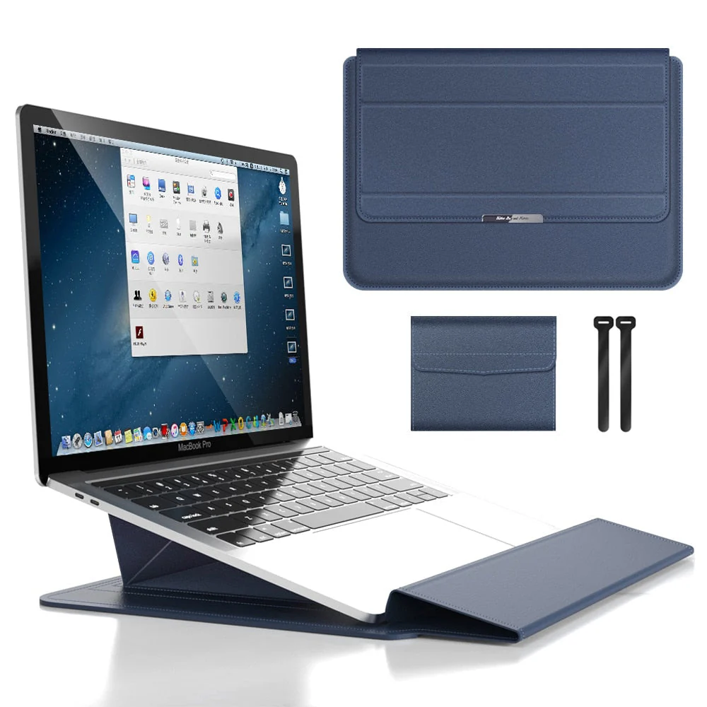 2-in-1-Laptopständer und -Hülle im Set – Wasserdichte Tasche mit Mausfach - Image 3