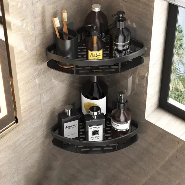 Aluminium Corner Bathroom Shelf - Image 5
