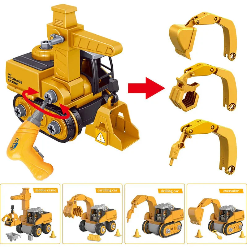 Bagger Baukasten Zerlegbar â Interaktives Lernspielzeug - Image 5
