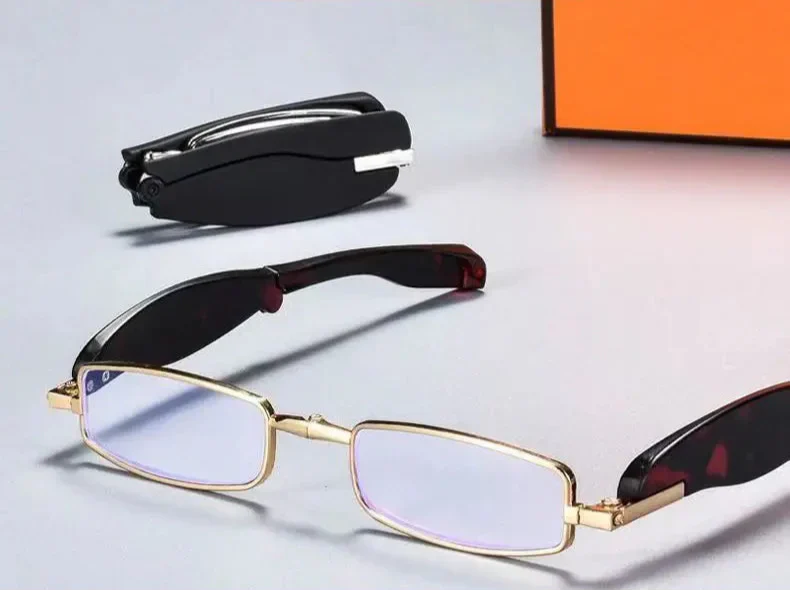 Compact Reading Glasses | Foldable Metal Frame Design - Image 5