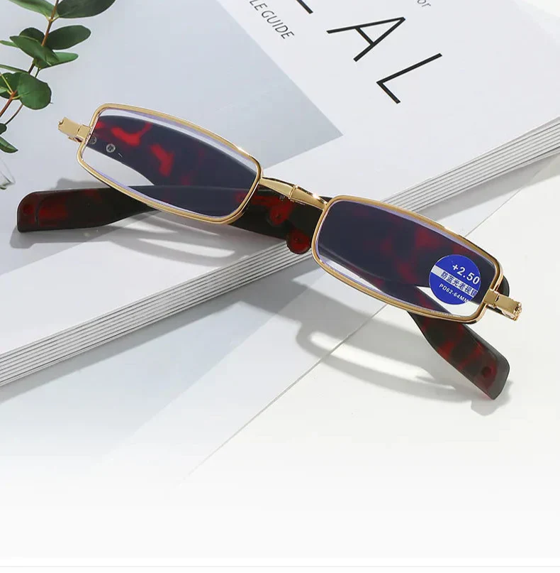Compact Reading Glasses | Foldable Metal Frame Design - Image 9
