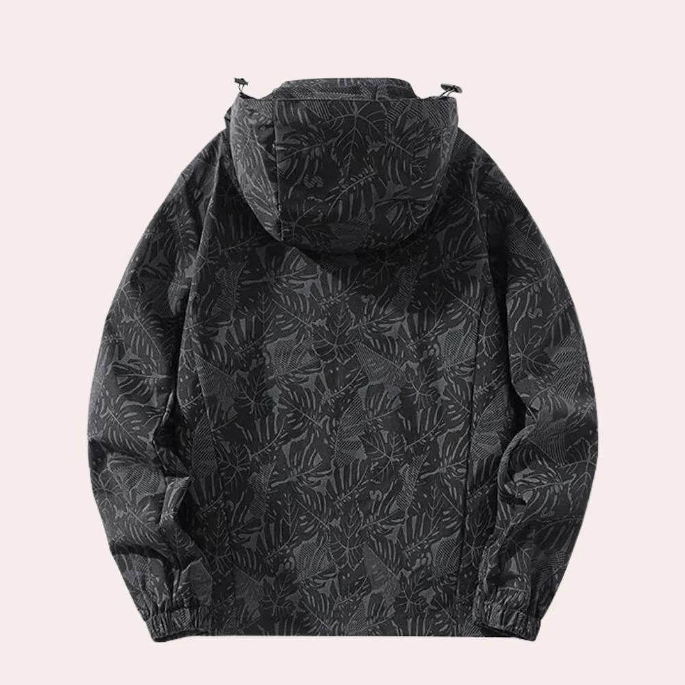 Damen Bedruckte Windbreaker - Abnehmbare Kapuze Design - Image 2