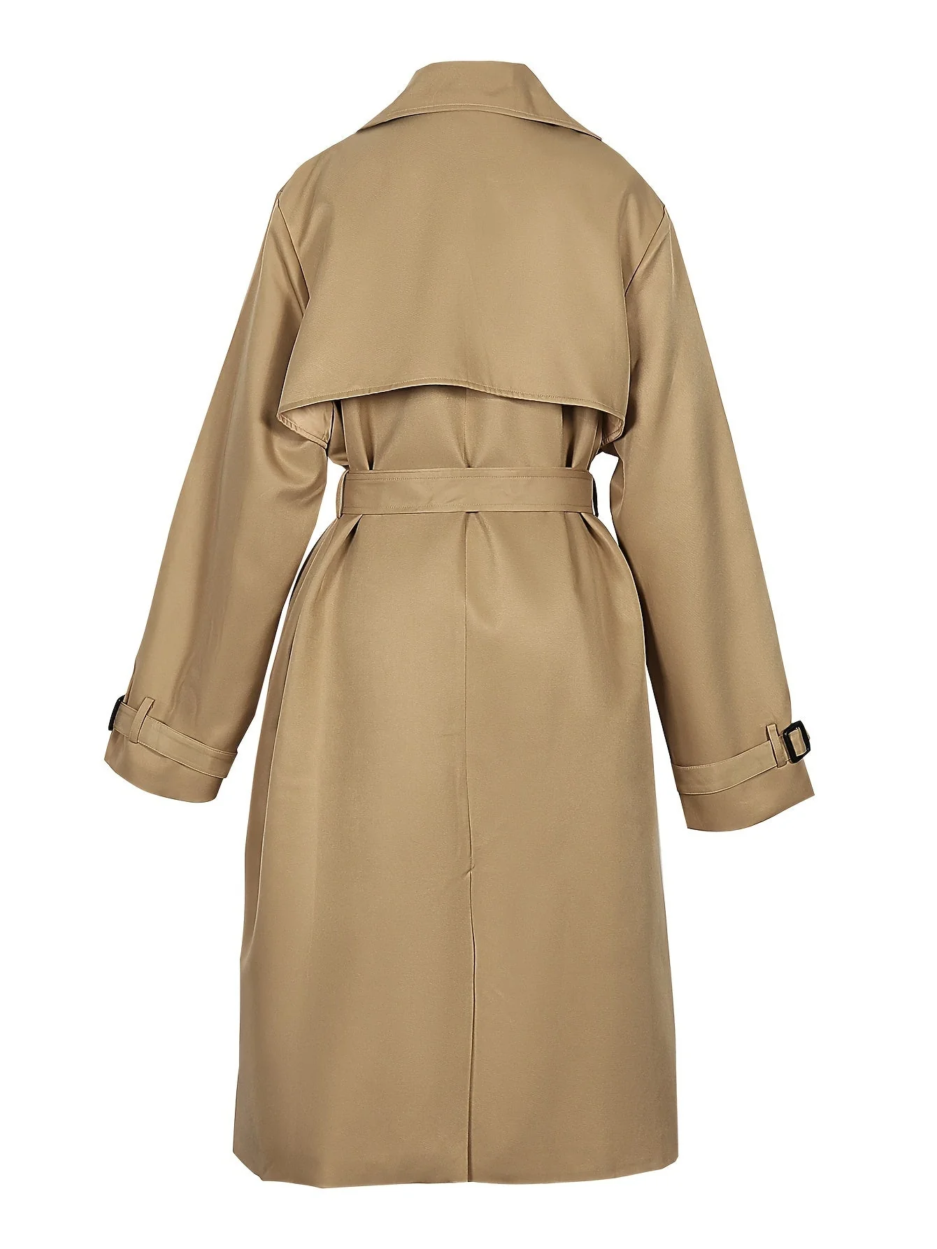 Damen Eleganter Langer Trenchcoat - Zweireihiger Stil - Image 2
