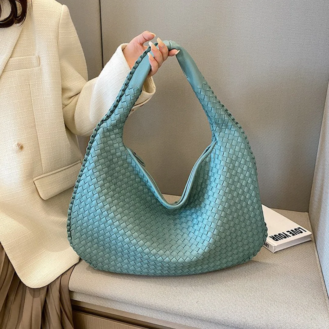Damen Geflochtene Tote Bag - Eleganter Hobo-Stil - Image 5