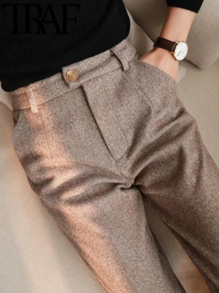 Damen Gekürzte Arbeitshose - Hochtaillierte Knöchelhose - Image 3