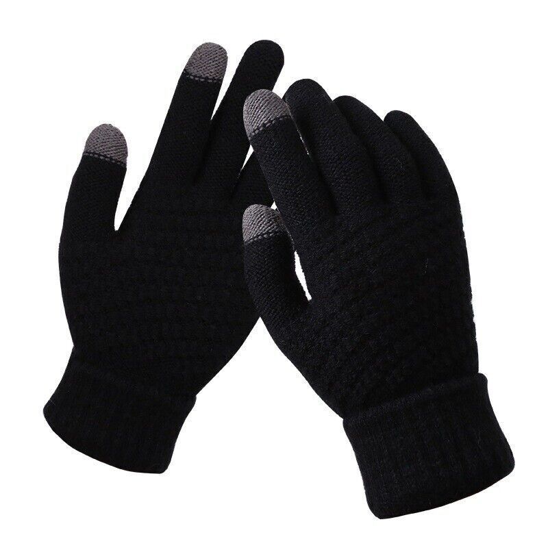 Damen Gestrickte Touchscreen-Winterhandschuhe - Gerippte Bündchen - Image 4