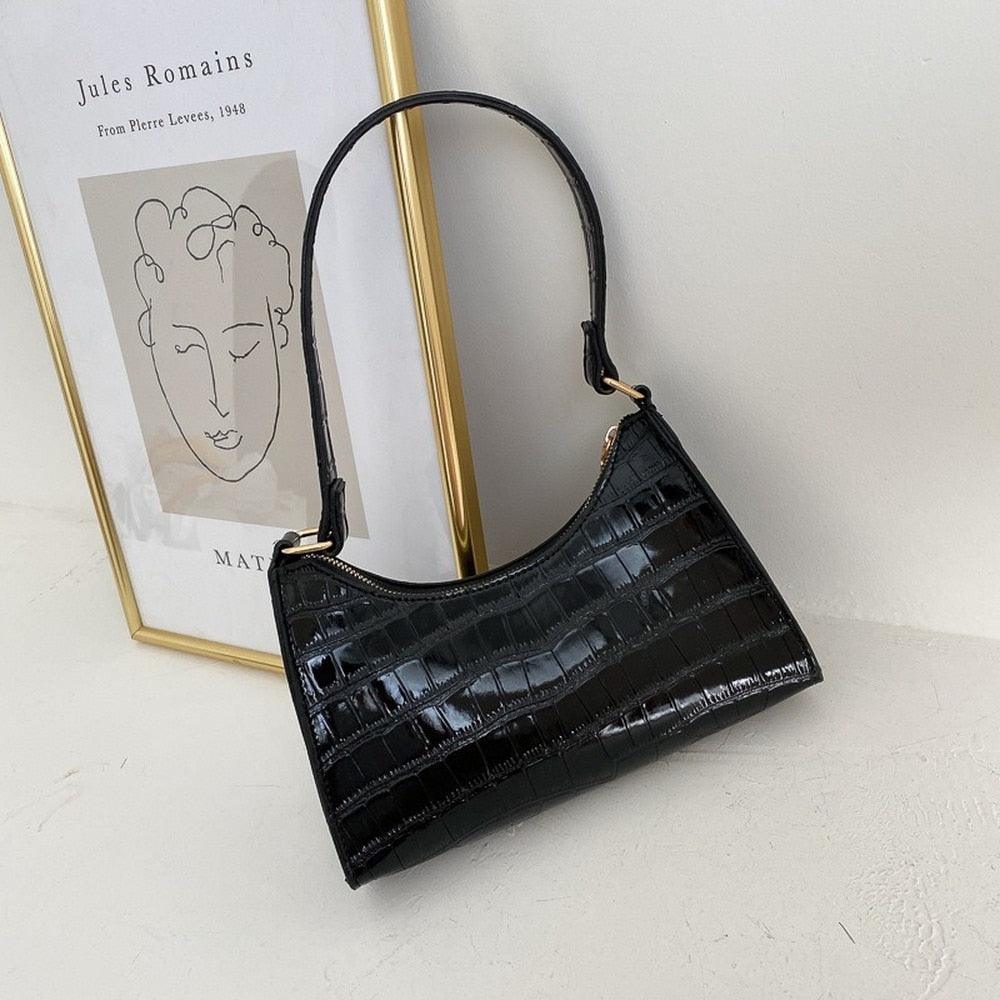 Damen Handtasche mit Krokodilmuster – Accessoire für jeden Tag