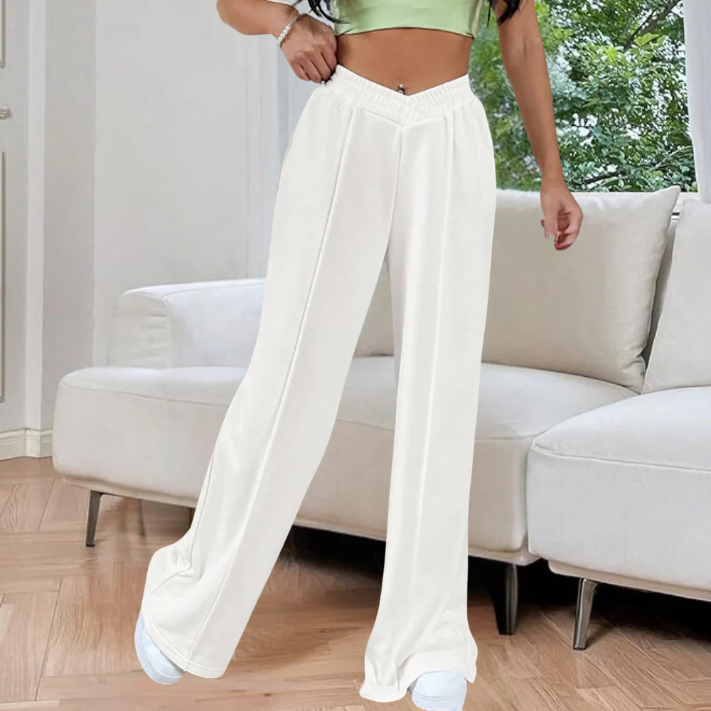Damen High-Waist Wide-Leg Joggers - Entspannte & Flexible Passform - Image 5