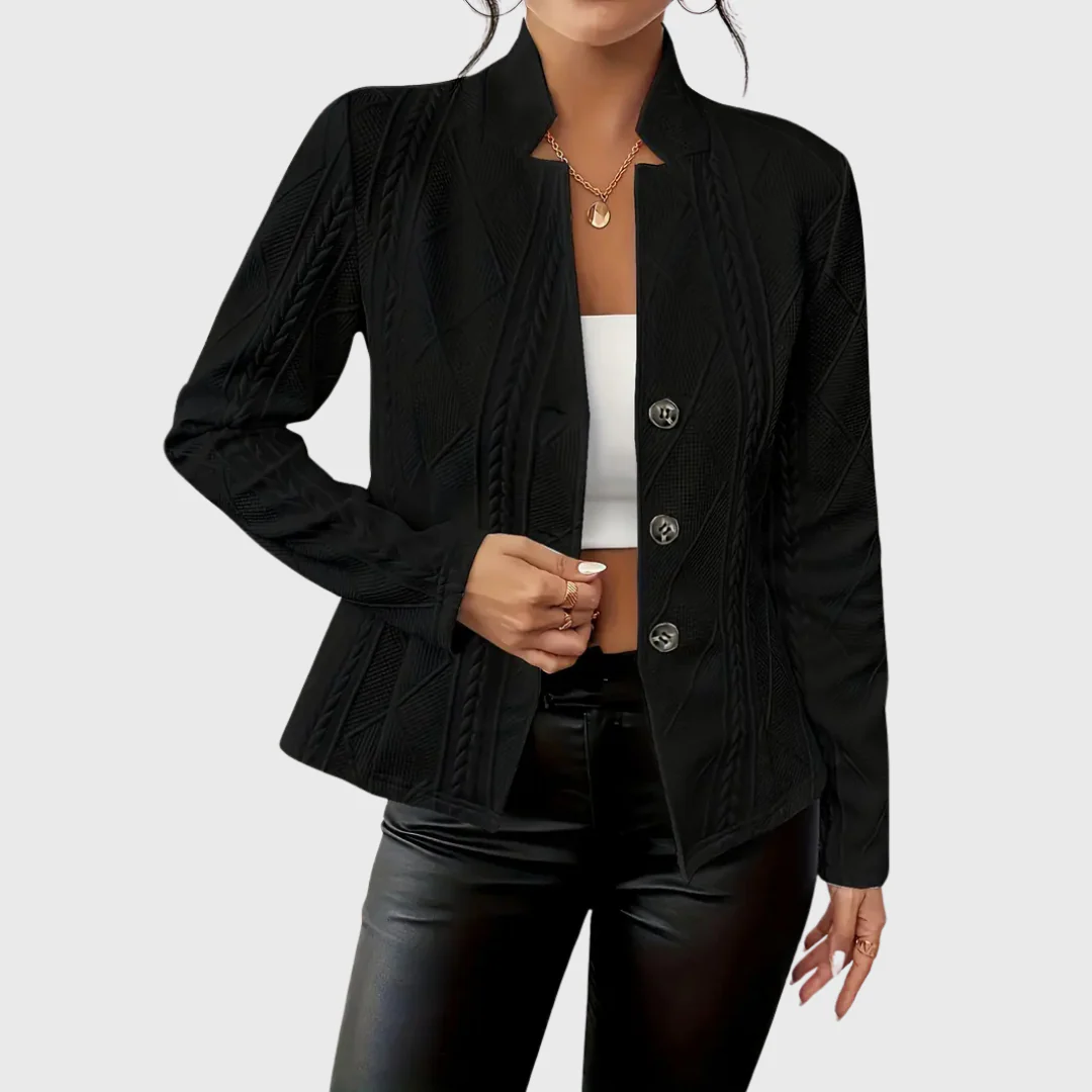Damen Kurz-Blazer – Einreihig mit Stehkragen - Image 5
