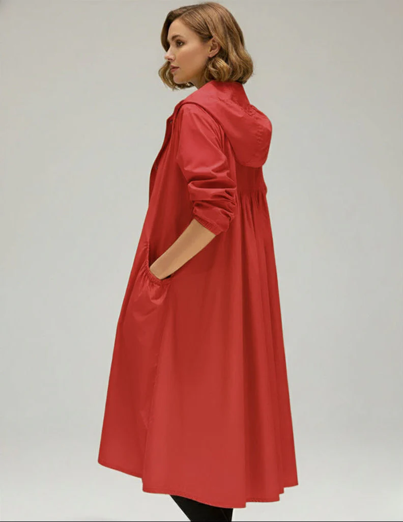 Damen Lange Wasserdichte Jacke - Warme Oberbekleidung - Image 6
