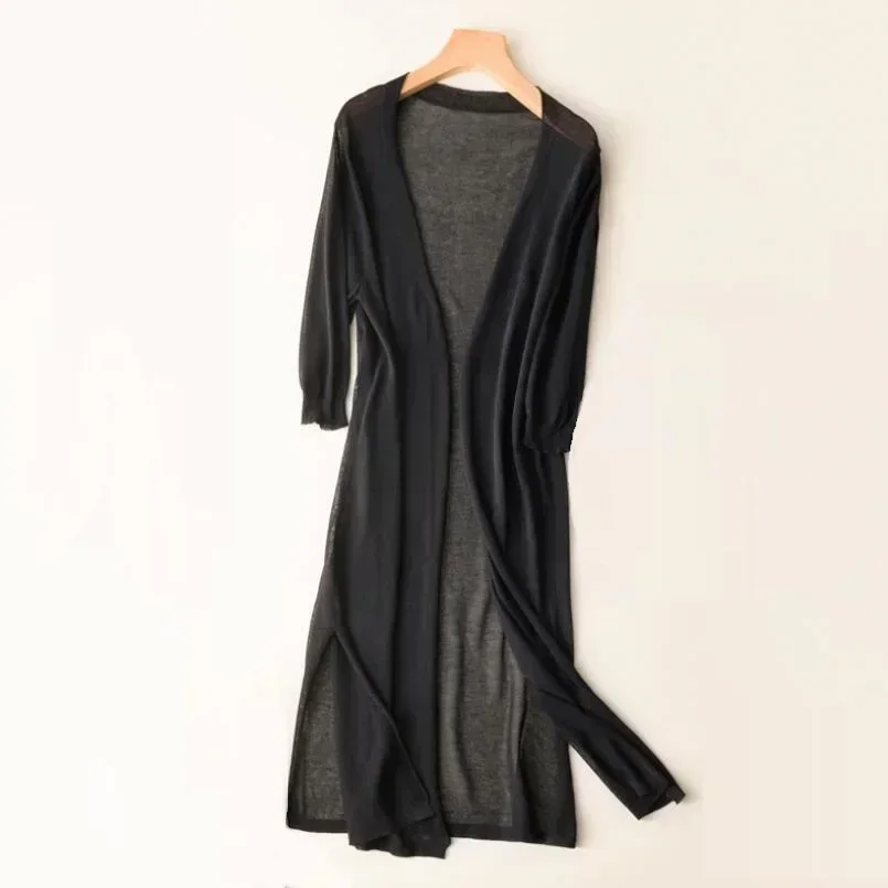Damen Leichte Strickjacke – Bequemer offener Stil - Image 3