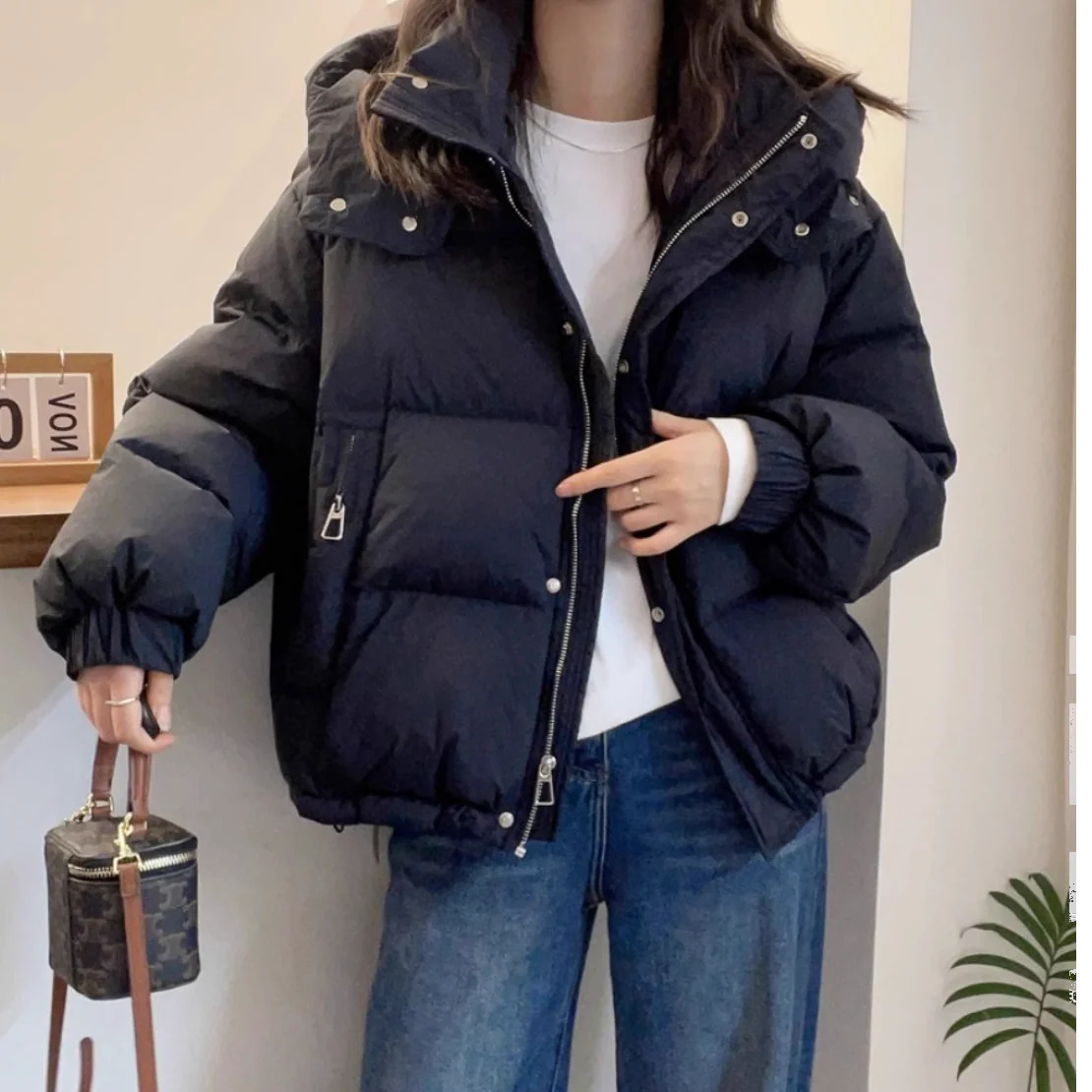 Damen Oversized Puffer Jacke - Wasserdicht mit Kapuze - Image 4