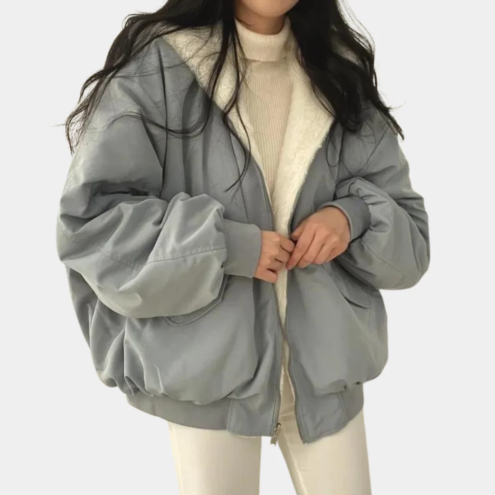 Damen Oversized Winterjacke - Wendbar mit Kapuze - Image 6