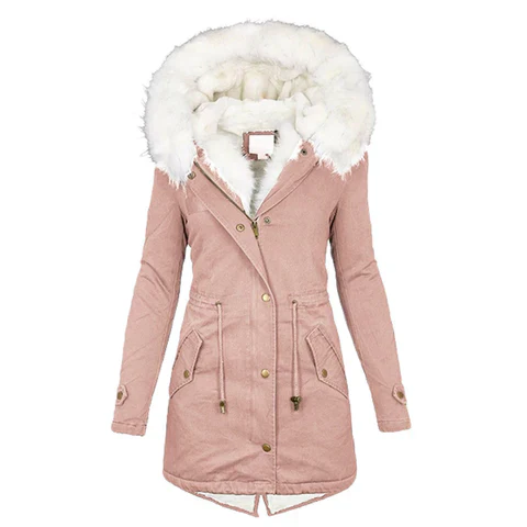 Damen Parka Wintermantel - Tailliert & Kapuze - Image 6