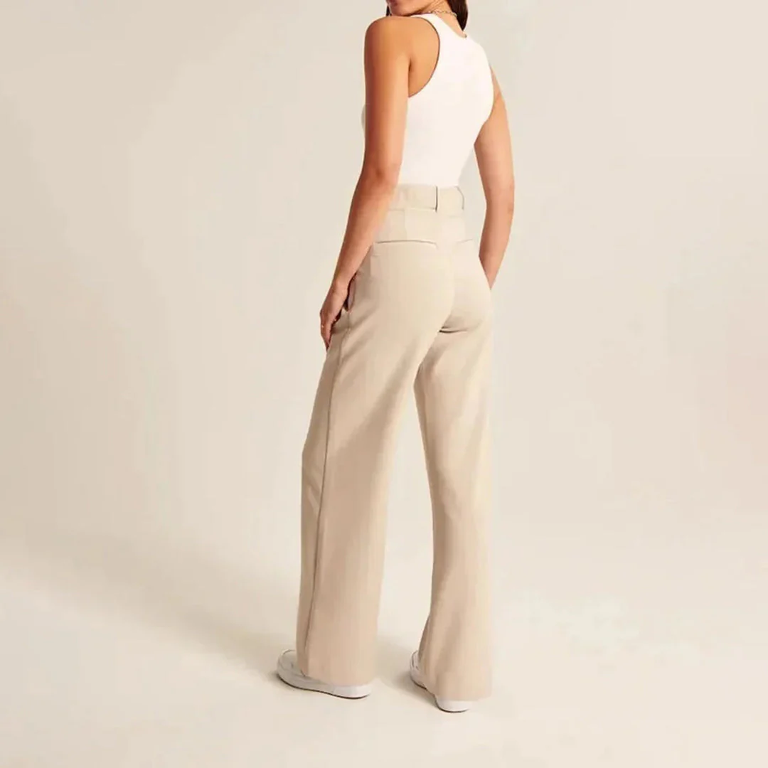 Damen Plissee Arbeitshose - Weites Bein & High-Waisted - Image 2