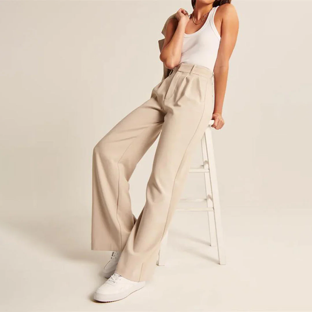 Damen Plissee Arbeitshose - Weites Bein & High-Waisted - Image 6