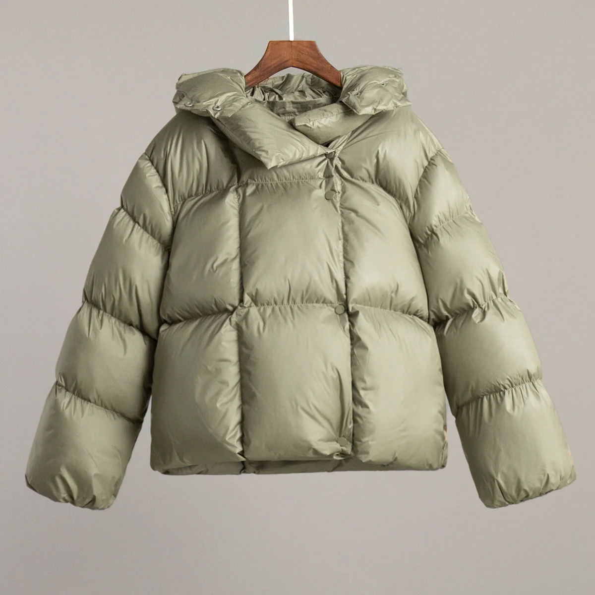 Damen Puffer Jacke - Kapuze & Kurz Geschnitten - Image 3