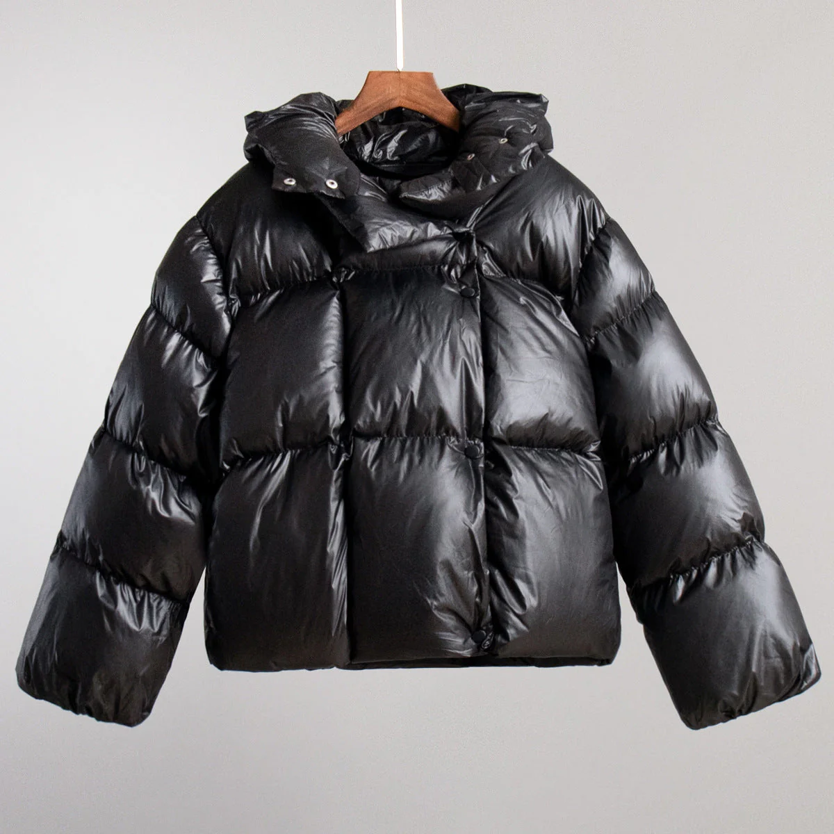 Damen Puffer Jacke - Kapuze & Kurz Geschnitten - Image 4