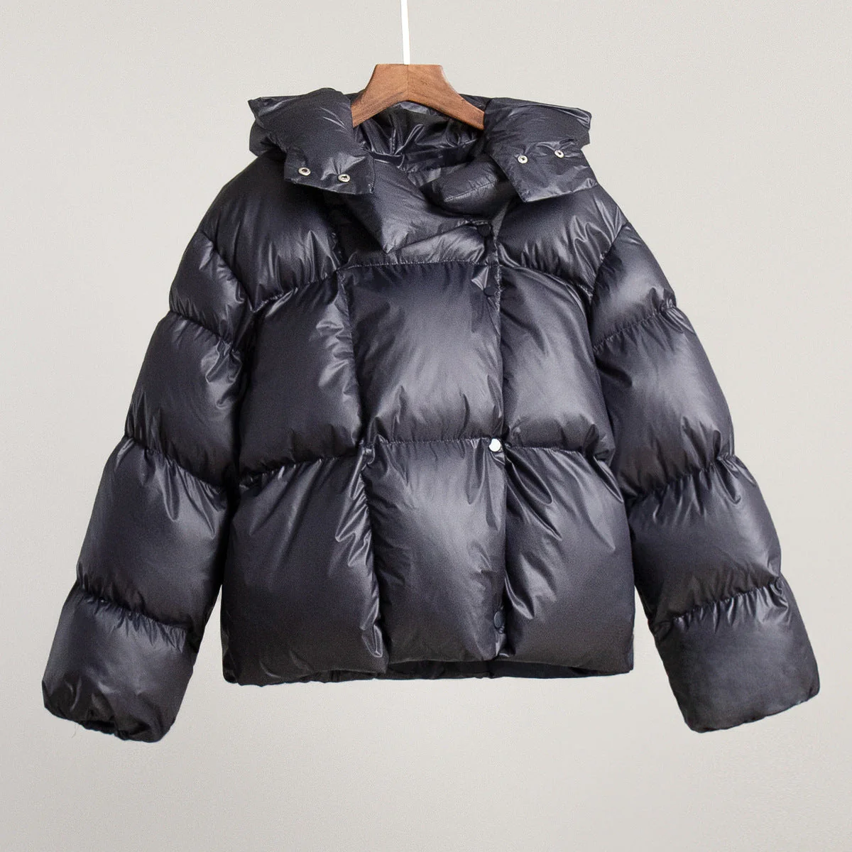 Damen Puffer Jacke - Kapuze & Kurz Geschnitten - Image 6