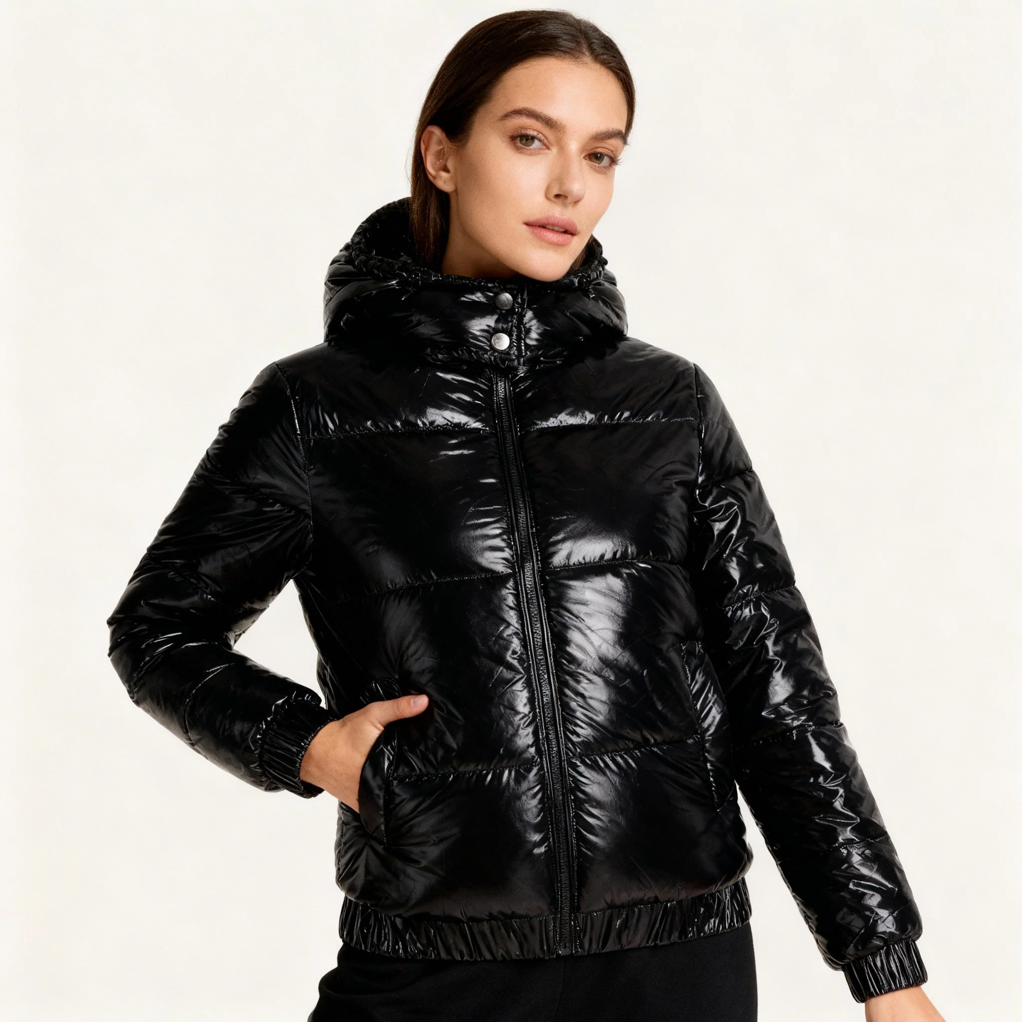 Damen Pufferjacke - Mit Kapuze & Wasserfest - Image 2