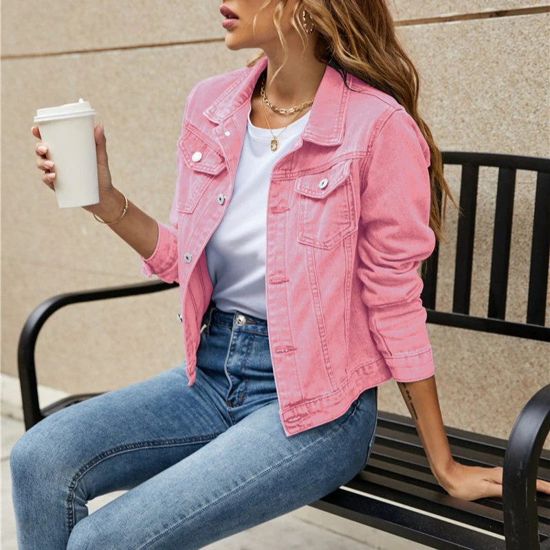 Damen Stilvolle Jeansjacke - Farbenfroh und bequem - Image 7