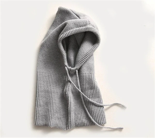 Damen Strick Balaklava - Kopfbedeckung mit Tunnelzug - Image 7