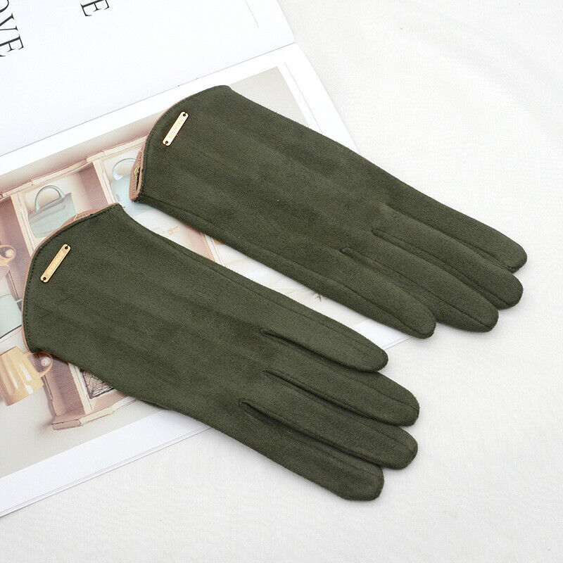 Damen Touchscreen-Winterhandschuhe - Geschmeidiges Finish und Metall-Akzent - Image 3