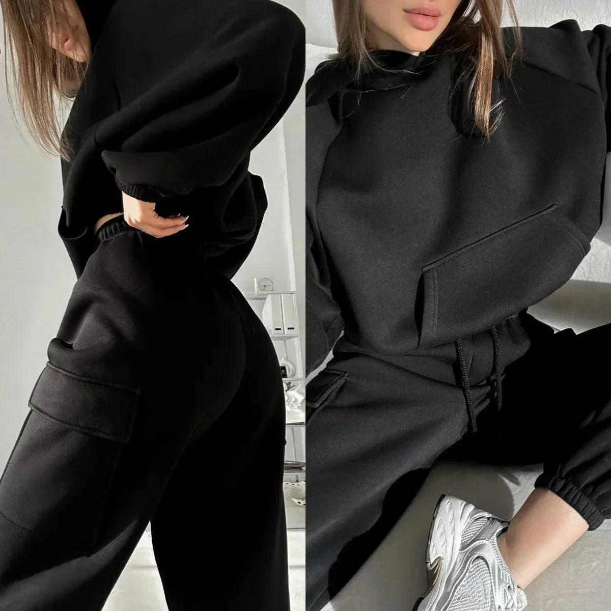 Damen Trainingsanzug Set - Kapuzenpullover & Jogginghose - Image 4