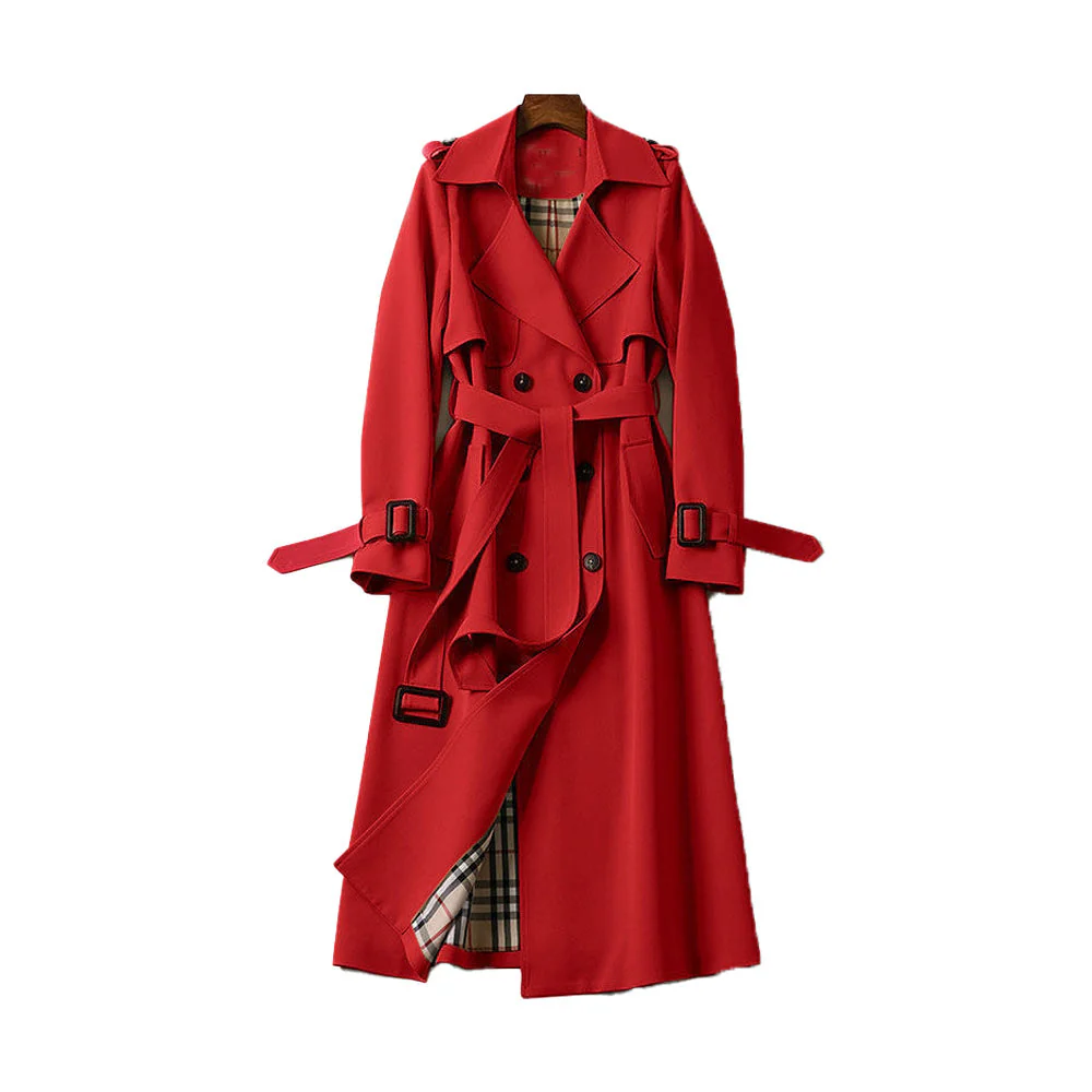 Damen Trenchcoat mit Doppelknopfleiste - Klassische Oberbekleidung - Image 7