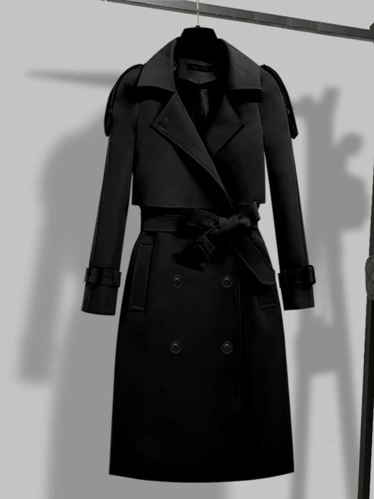 Damen Trenchcoat mit Gürtel – Gemütliche Oberbekleidung - Image 3