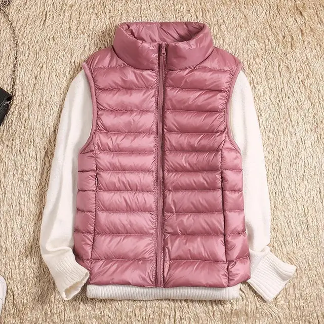 Damen Ultra Leichte Puffer Gilet - Gesteppt & Packbar