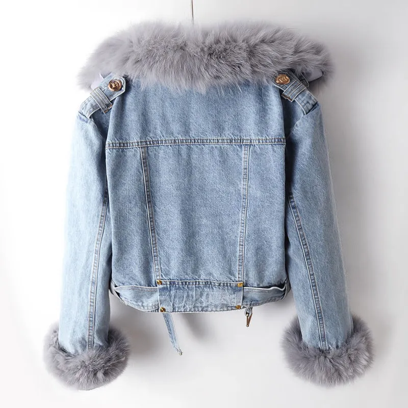Damen Warme Jeansjacke - Kuschelig & Stilvoll - Image 2