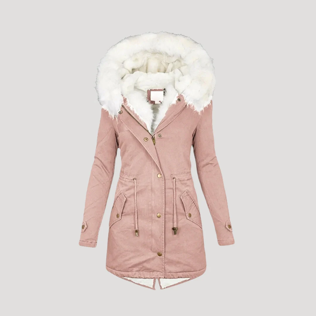 Damen-Winterparka – mit Kapuze und Gürtel - Image 6