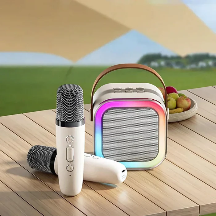 Drahtloses Mini Karaoke Set - Wiederaufladbares Mikrophon & Bluetooth Lautsprecher - Image 2
