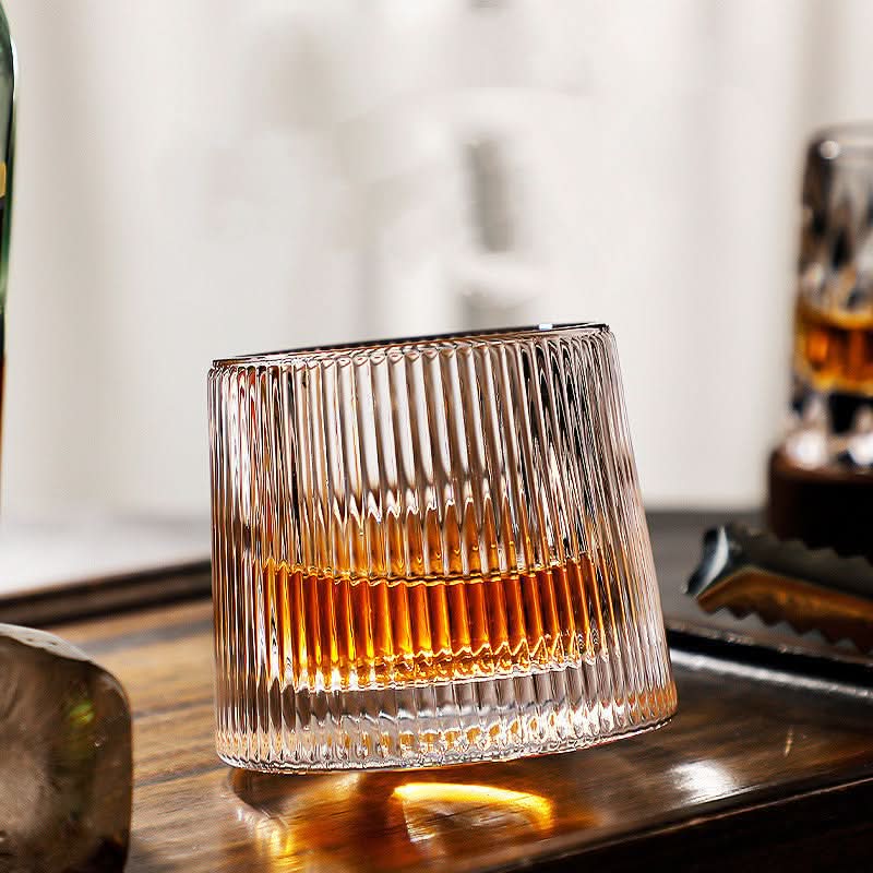 Drehbares Whiskey-Glas-Set - Diamantschliff Rotierender Tumbler - Image 3