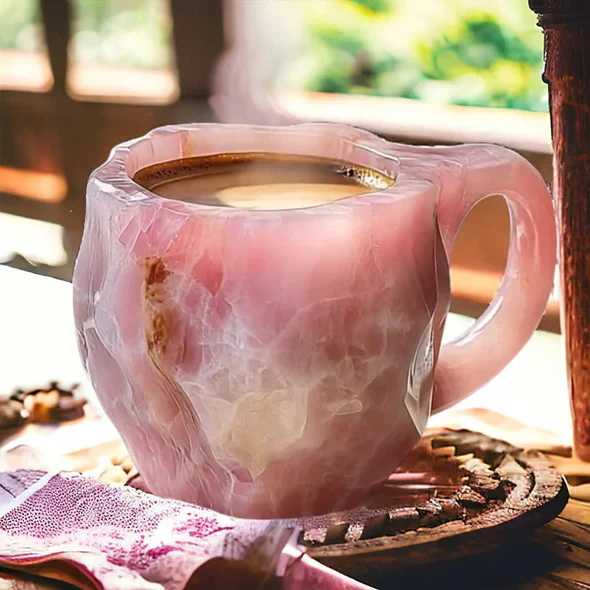 Geoden-Stil Kaffeetasse - Felsen- & Mineral-Look Geschenkbecher - Image 4