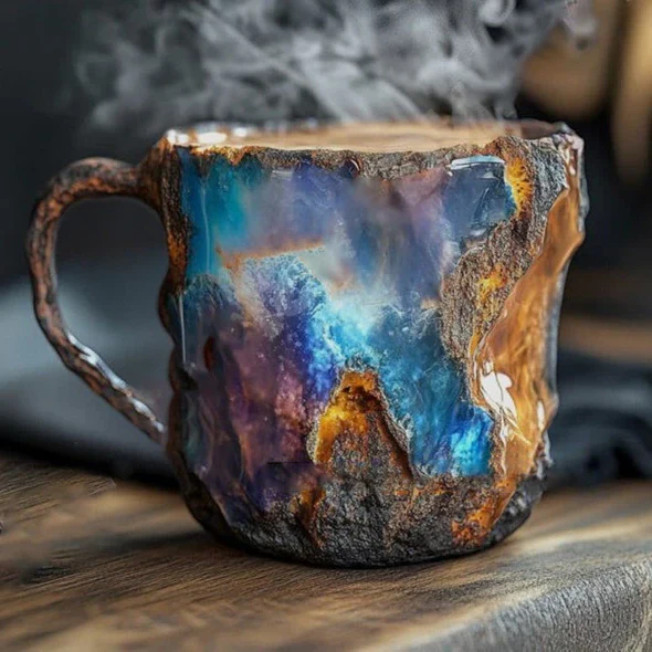 Geoden-Stil Kaffeetasse - Felsen- & Mineral-Look Geschenkbecher - Image 7