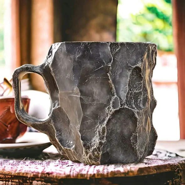 Geoden-Stil Kaffeetasse - Felsen- & Mineral-Look Geschenkbecher - Image 3