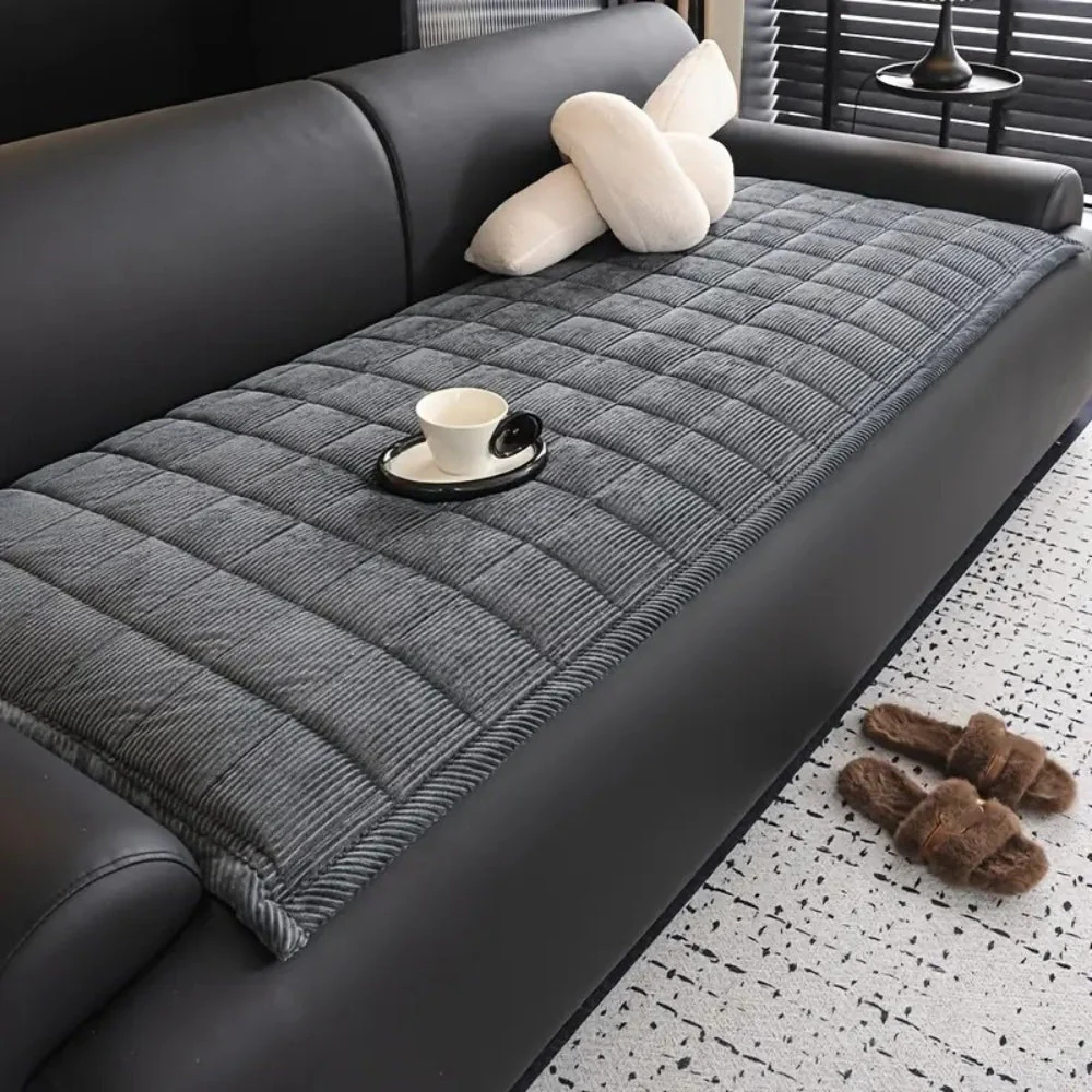 Gesteppte Couch-Abdeckmatte - Rutschfester Sofa-Schutz - Image 2