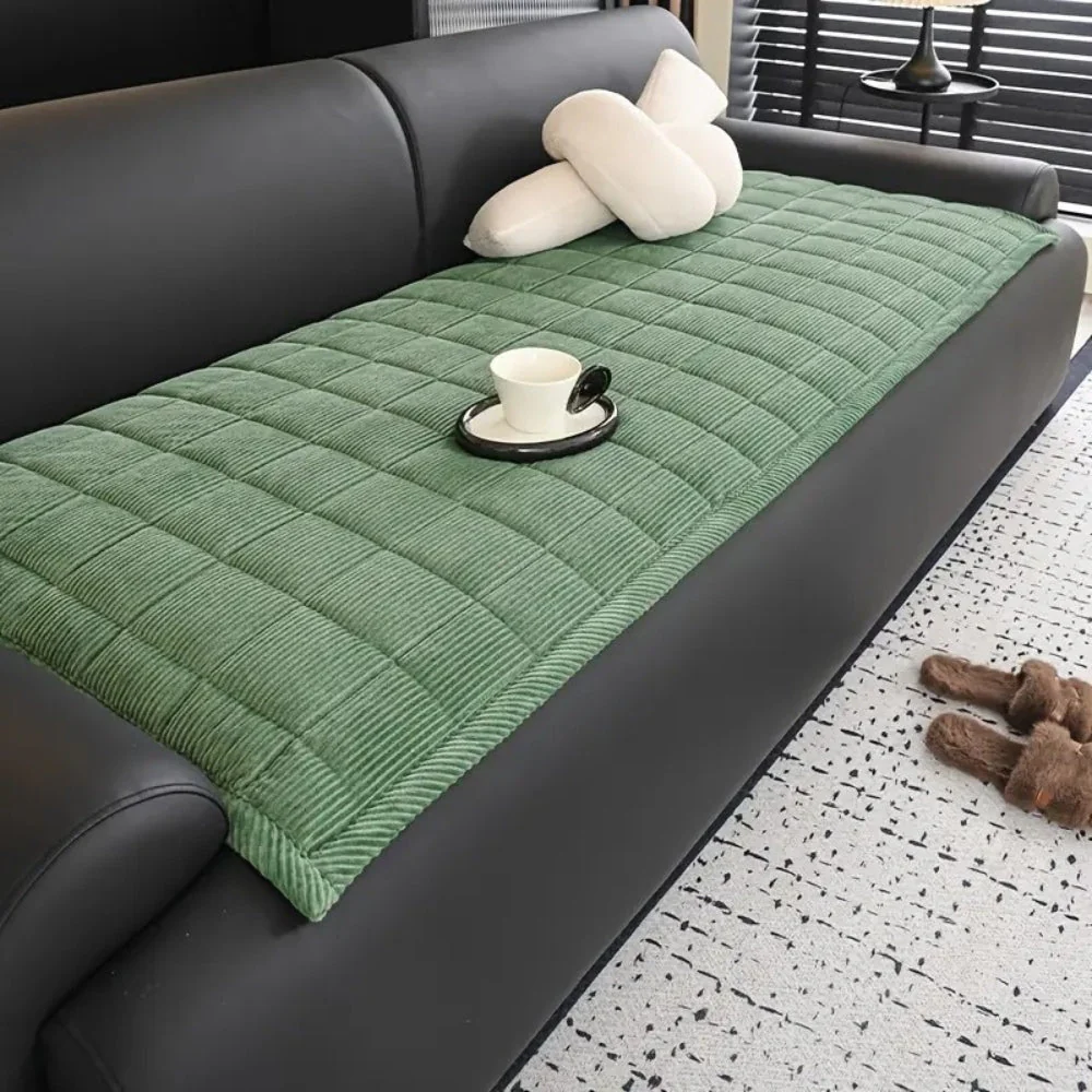 Gesteppte Couch-Abdeckmatte - Rutschfester Sofa-Schutz - Image 3