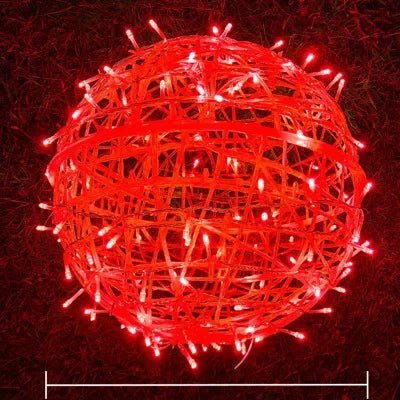 Hängende LED-Lichtkugeln - Geflochtener Stil Garten-Dekokugeln - Image 10