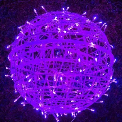 Hängende LED-Lichtkugeln - Geflochtener Stil Garten-Dekokugeln - Image 8