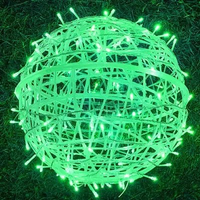 Hängende LED-Lichtkugeln - Geflochtener Stil Garten-Dekokugeln - Image 5