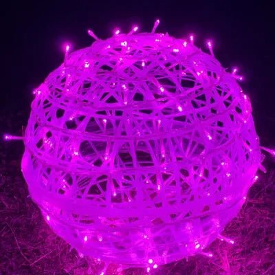 Hängende LED-Lichtkugeln - Geflochtener Stil Garten-Dekokugeln - Image 6