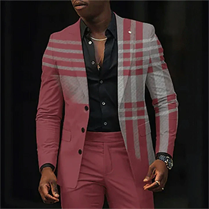Herren 2-teiliger Anzug – Ombre Blazer & Gerade Hose - Image 10
