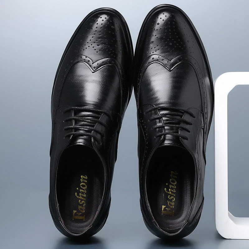 Herren Anzugschuh Oxford - Brogue Muster Klassisch - Image 3
