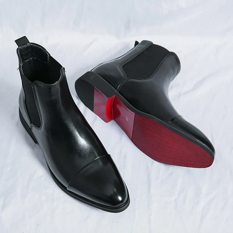 Herren Chelsea-Stiefeletten - Zehenkappe & Schuhe zum Hineinschlüpfen - Image 3