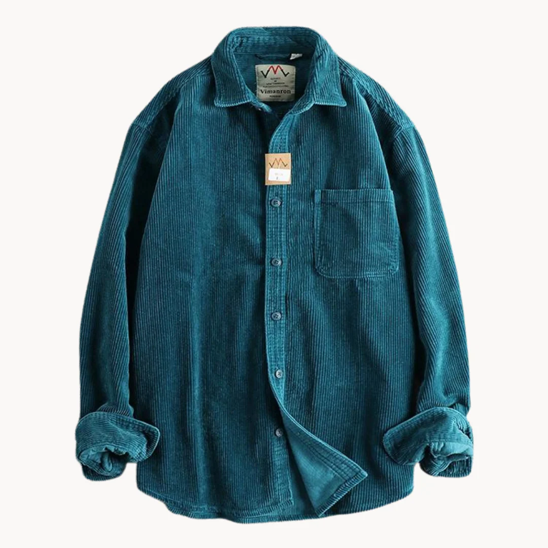 Herren Cord-Hemdjacke – Durchgehende Knopfleiste & Übergroße Shacket - Image 5